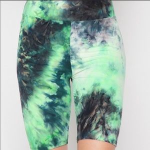 NEW Plus Size Tie Dye Bike Shorts